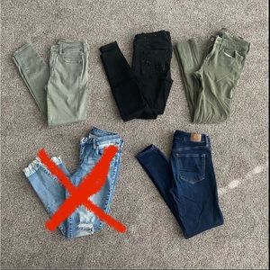 AE skinny jean lot